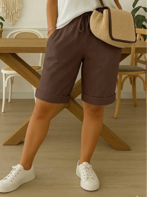 Льняные женские шорты IMMA-A329T299