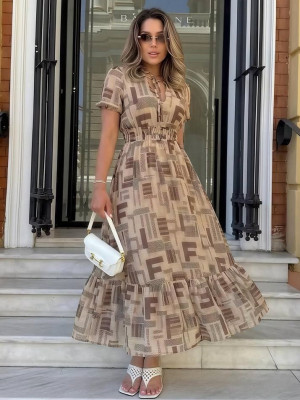 Длинное шелковое платье IMMA-A465T620B720