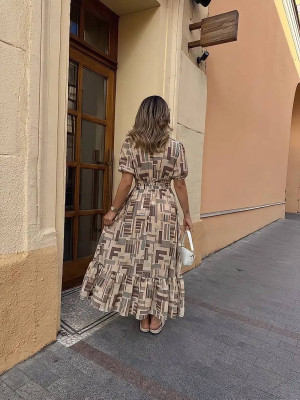 Длинное шелковое платье IMMA-A465T620B720