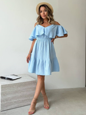 Свободное платье с открытыми плечами IMMA-A350T580