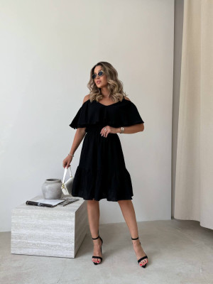 Свободное платье с открытыми плечами IMMA-A350T580