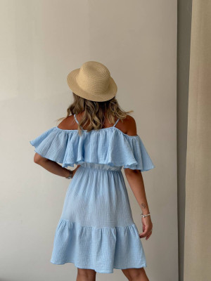 Свободное платье с открытыми плечами IMMA-A350T580