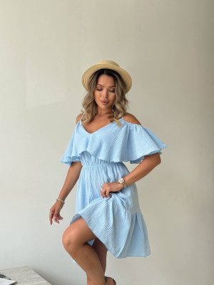 Свободное платье с открытыми плечами IMMA-A350T580