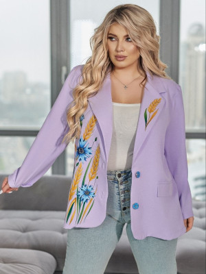 Красивый пиджак с аппликацией VOJ-A1070T650