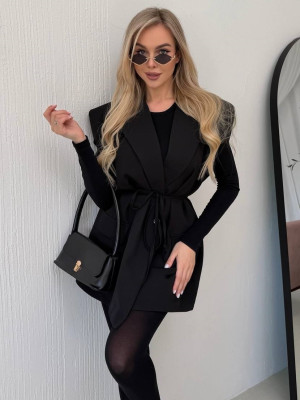 Стильный жилет с поясом ANA-A1724T16