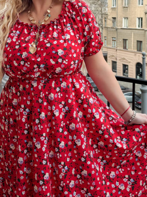 Легкое платье макси PRA-A1376T550