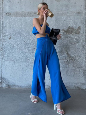 Брюки на запах и топ SOL-A2804T400