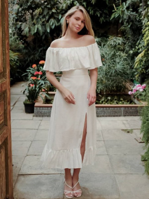 Длинное легкое платье SOL-A3045T600