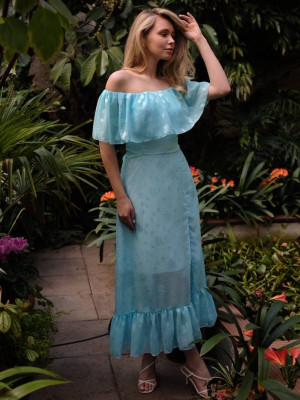 Длинное легкое платье SOL-A3045T600