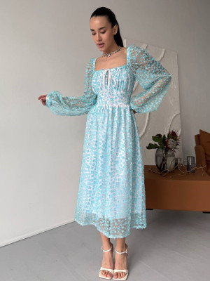 Цветочное платье миди SOL-A3042T1200