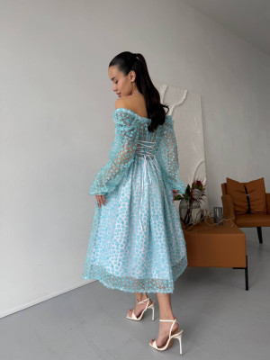 Цветочное платье миди SOL-A3042T1200