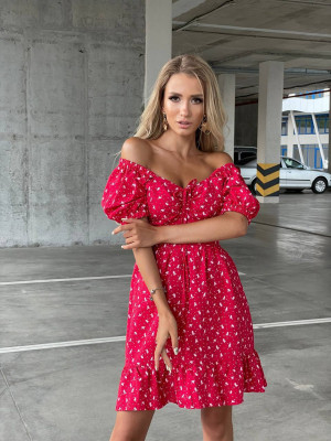 Летнее короткое платье SOL-A2799T300