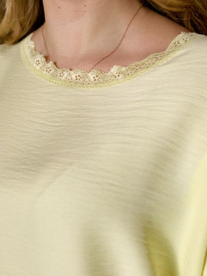 Оверсайз футболка с кружевом IB-A1154T460