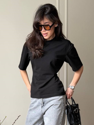 Приталенная однотонная футболка MSM-A301T390