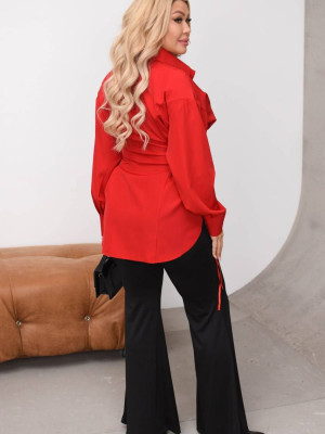 Блуза с затяжками сбоку CUR-A913T550