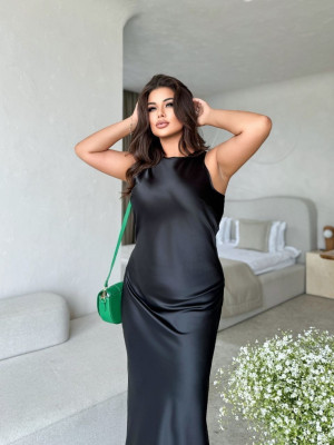 Длинное шелковое платье KC-A3317T380