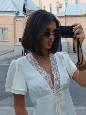 Блузка с кружевом JW-A373T400