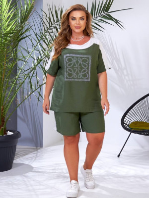 Льняной прогулочный костюм MOV-A159T570