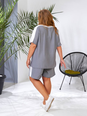 Льняной прогулочный костюм MOV-A159T570