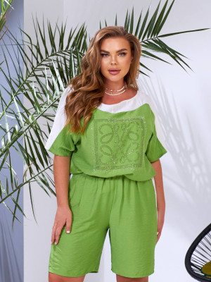 Льняной прогулочный костюм MOV-A159T570