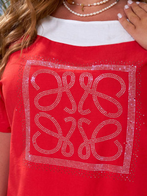 Льняной прогулочный костюм MOV-A159T570