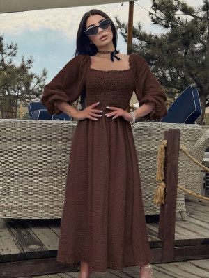 Нежное платье макси VM-A10516T550