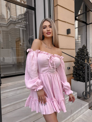 Муслиновое короткое платье VM-A10309T500