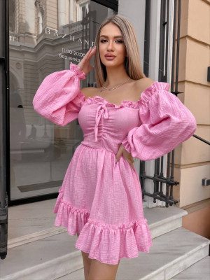 Муслиновое короткое платье VM-A10309T500