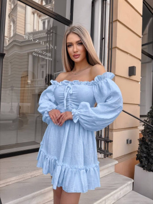 Муслиновое короткое платье VM-A10309T500