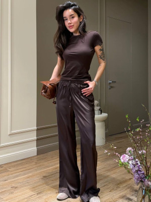 Шовкові штани палаццо MSM-A303T380