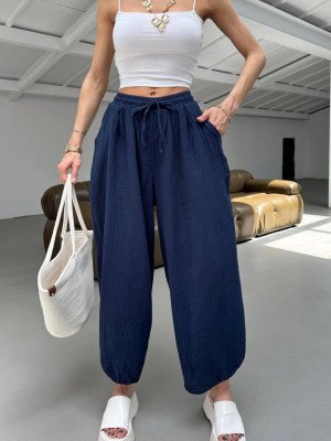 Муслиновые оверсайз штаны DMP-R1753T350B400