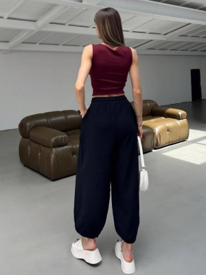 Муслиновые оверсайз штаны DMP-R1753T350B400