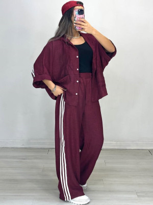 Льяный оверсайз костюм DMP-R1928T550