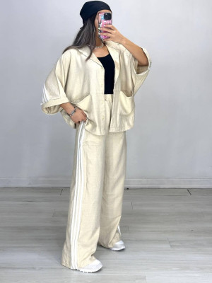 Льяный оверсайз костюм DMP-R1928T550