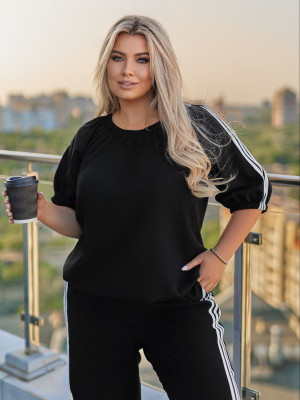 Льняний костюм з лампасами VOJ-A1030T740