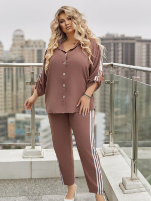 Рубашка и джоггеры с лампасами VOJ-A1075T650