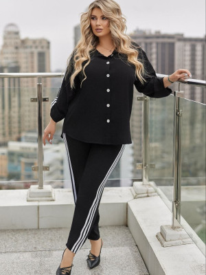 Рубашка и джоггеры с лампасами VOJ-A1075T650