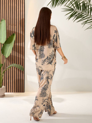 Вільний шовковий костюм NOB-A25022T650