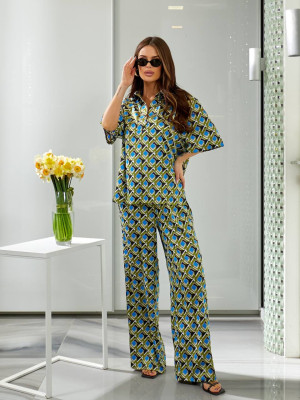 Вільний шовковий костюм NOB-A25022T650