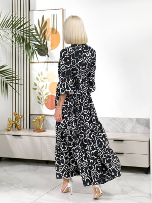 Штапельное свободное платье NOB-A26029T490