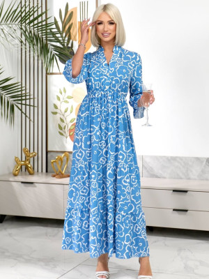 Штапельное свободное платье NOB-A26029T490