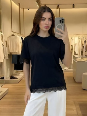 Футболка с кружевом KC-A3365T300