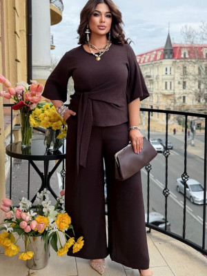 Костюм с брюками палаццо AV-A1122T700