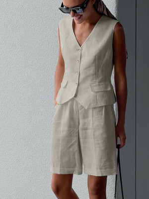 Жилет и шорты бермуды CUR-A915T680