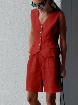 Жилет и шорты бермуды CUR-A915T680