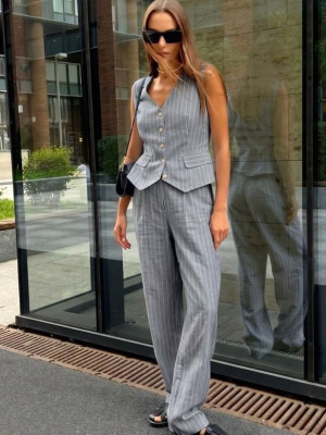 Жилет та штани палаццо CUR-A914T820