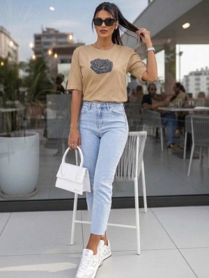 Жіноча базова футболка IO-A717T280