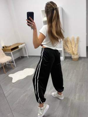 Велюрові штани з лампасами DMP-A7179T380