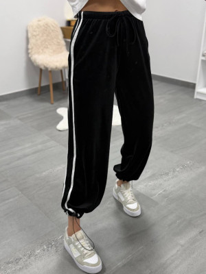 Велюрові штани з лампасами DMP-A7179T380