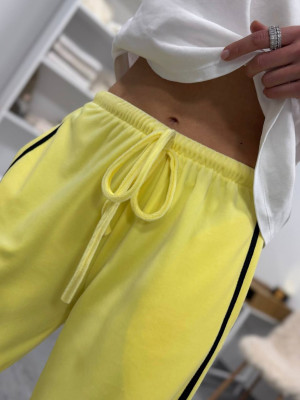 Велюрові штани з лампасами DMP-A7179T380